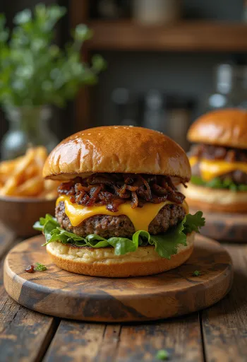 Pepper Jack cheeseburger with juicy patty and melting cheese