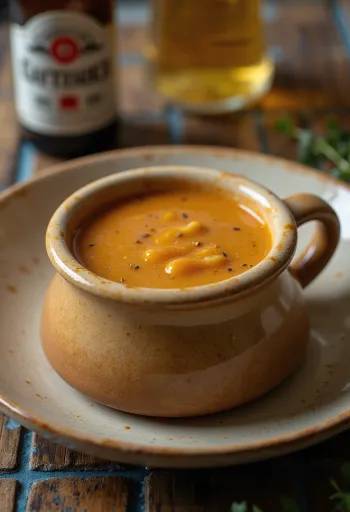 Pub-Style Smoked Beer Gravy served in a gravy boat