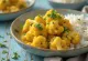 Vegan cauliflower curry with coconut milk and spices