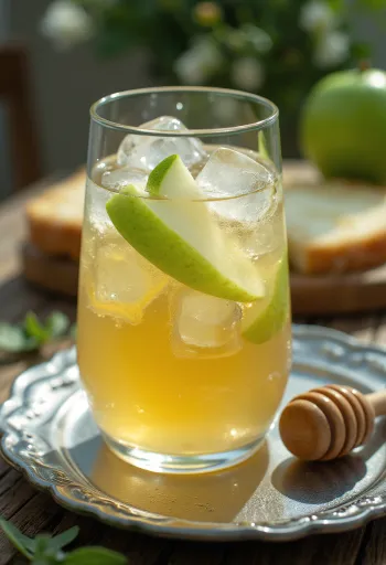 Freshly served English dry cider
