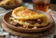 Martabak manis pancake topped with peanuts