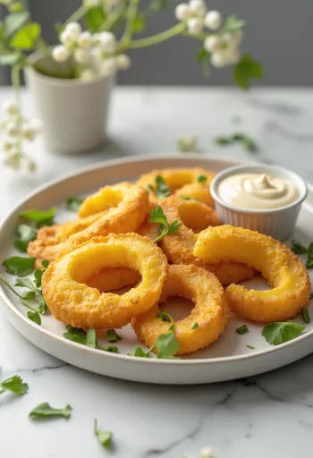 Breaded squash fried golden brown, served with crispy coating