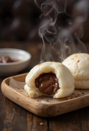 Nutella Bao Bun served