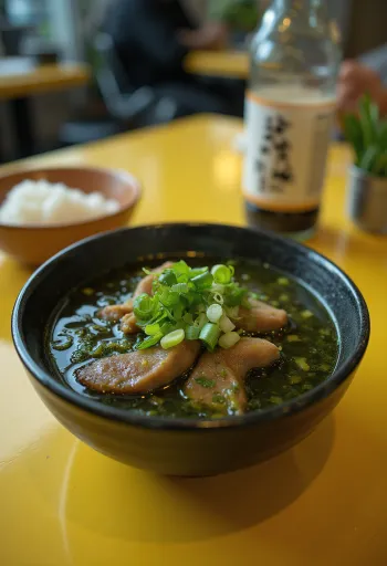 Bowl of Korean seaweed soup