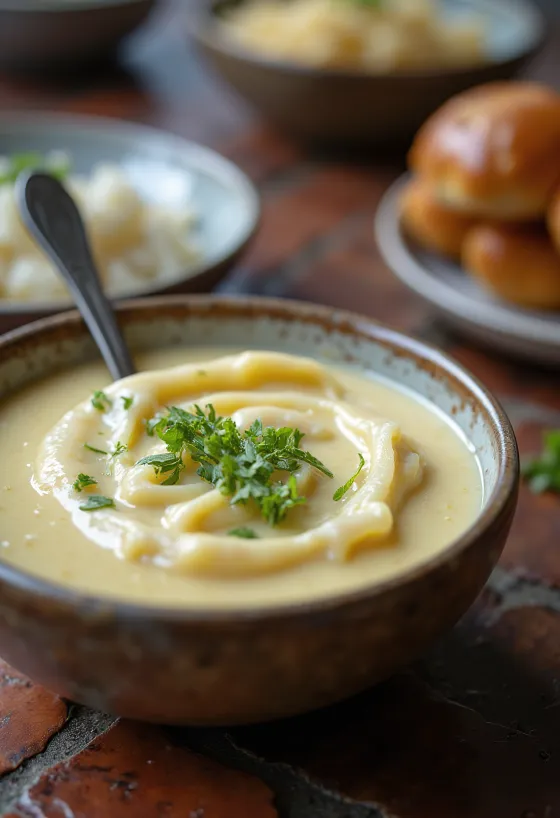 Horseradish mustard sauce served in a bowl