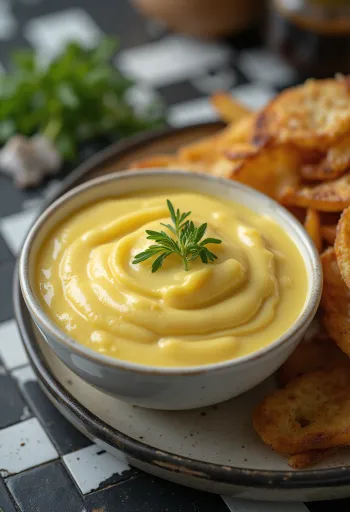 Mustard-garlic sauce served with grilled meats