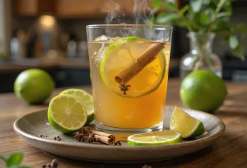 Apple Lime Non-Alcoholic Cider in a mug