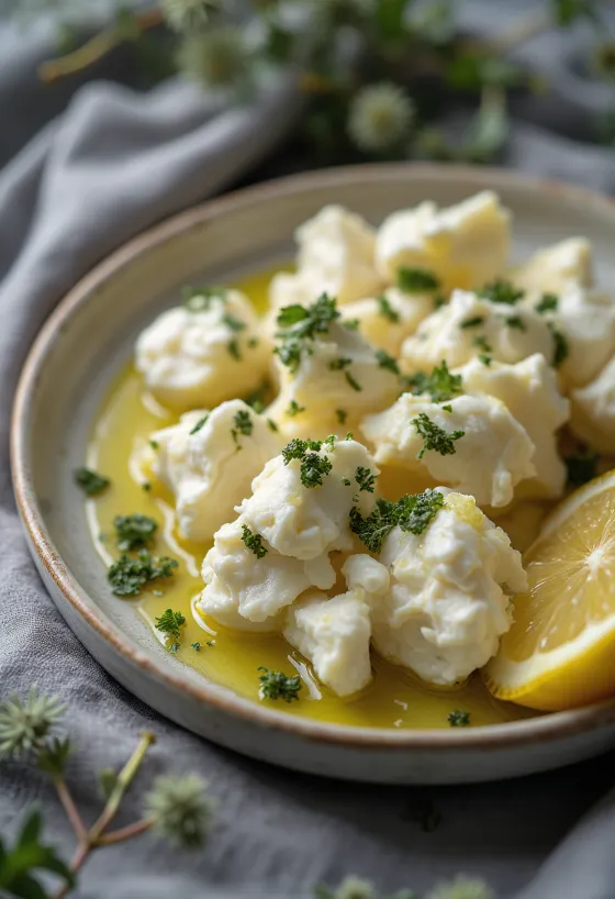 Kurut with dried dill, served with fresh parsley