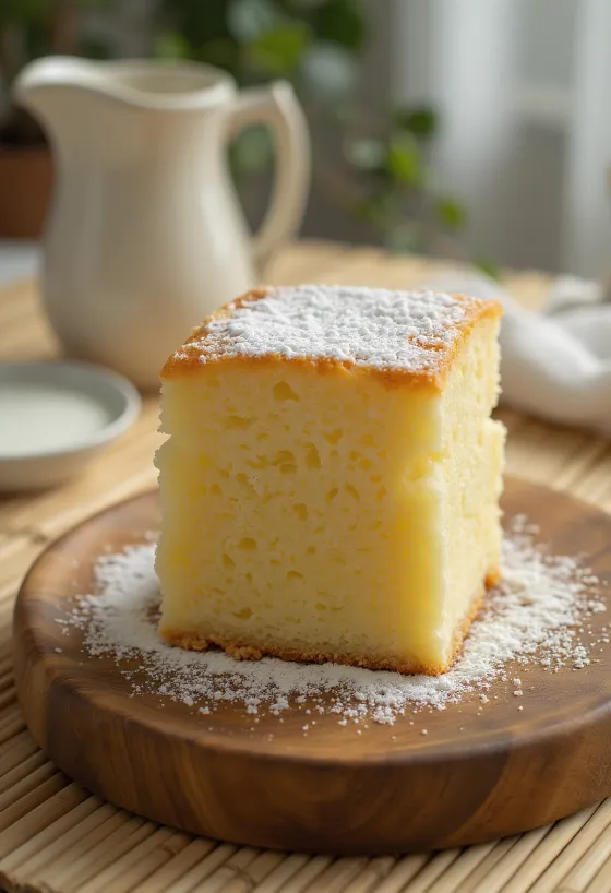 Slices of vanilla cake