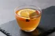 Orange ginger tea served fresh