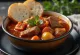 Hungarian beef stew served with bread