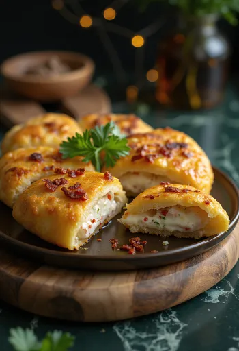 Tiganopsomo served with feta cheese and fresh chili