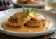 Norwegian meatballs with brown cheese gravy, served with fresh parsley