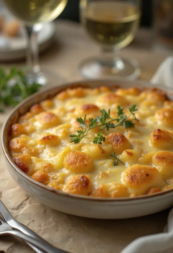 Bacalhau com natas Portuguese cod casserole