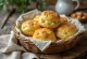 Caraway cheese biscuits on a plate