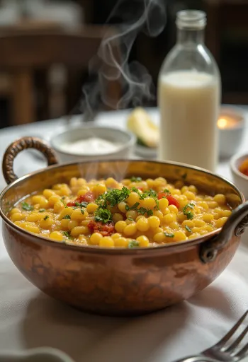 Kashmiri dal served in a bowl with rich spicy sauce
