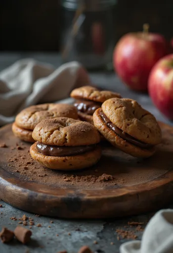 Chocolate apple linzer