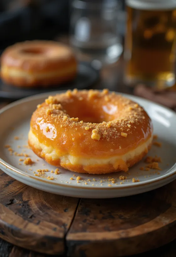 Sweet Potato Doughnut served fresh