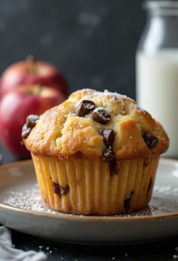 Apple chocolate muffins