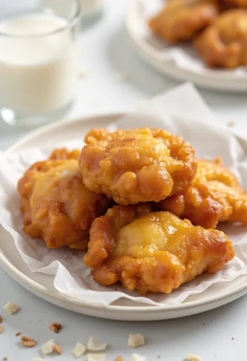 Kandarappam with grated coconut, fried to a golden brown color