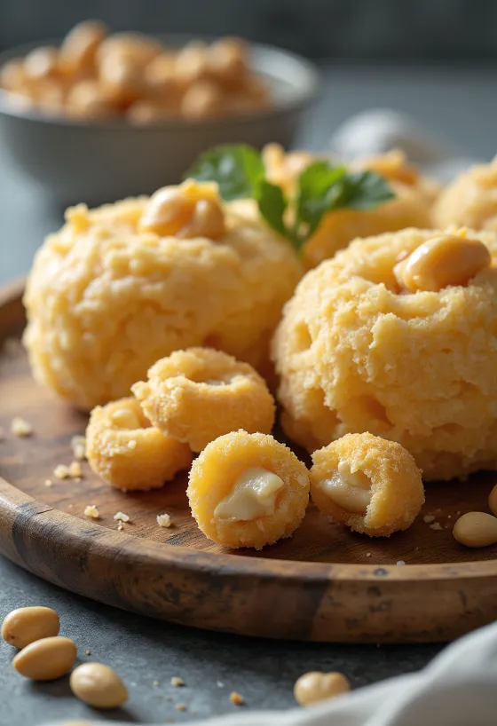 Paçoca with condensed milk, peanuts and other ingredients