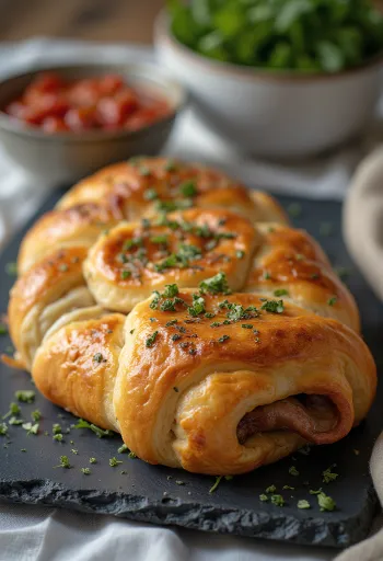 Classic Stromboli served with ham, pepperoni, and melted mozzarella