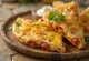 Quesadilla slices filled with cheese and vegetables