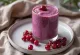 Red currant smoothie with fresh currants