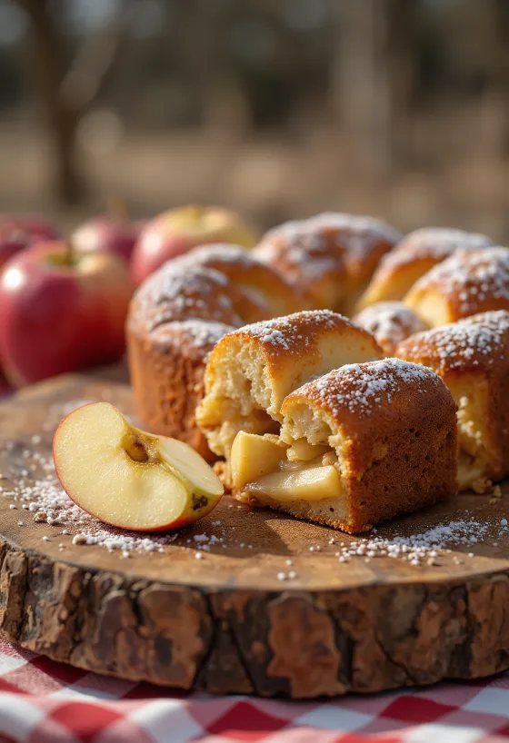 Served Winter Apple Cake