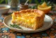 Coconut Treacle Tart, freshly baked golden brown