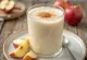Apple Lassi drink with ice and cinnamon