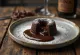 Chocolate lava cake with gooey center