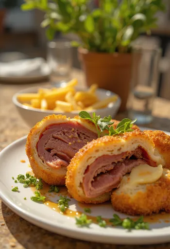 Cachopo Spanish stuffed beef cutlet
