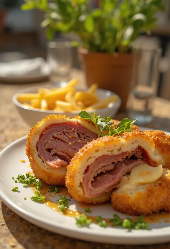 Cachopo Spanish stuffed beef cutlet