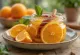 Jar of spiced pickled orange slices