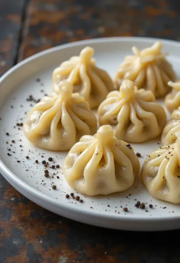 Khinkali served on a platter