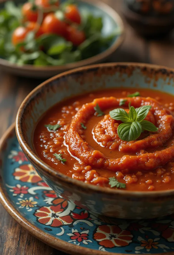 Smoky Spanish tomato sauce served with fried potatoes