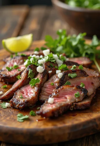 Carne Asada tacos with grilled steak