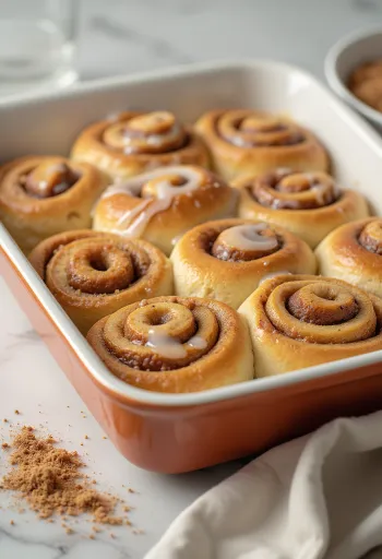 Cinnamon rolls on a plate