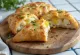 Freshly baked cauliflower calzone