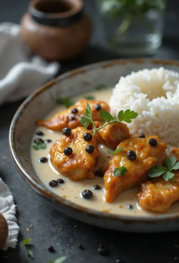 Coconut Chicken Adobo, rich and creamy chicken stew with spices