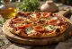 BBQ sauce Diavola pizza served