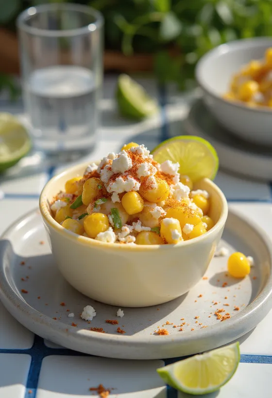 Esquites corn salad with feta