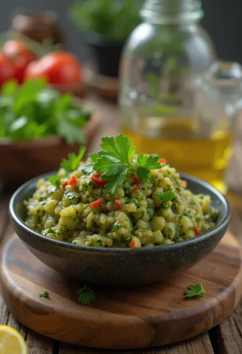 Chimichurri sauce served with grilled foods