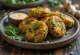 Spinach Pakora, golden brown and crispy bites served