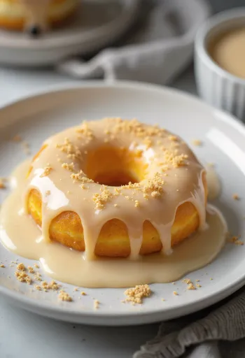 Eggnog Doughnuts served