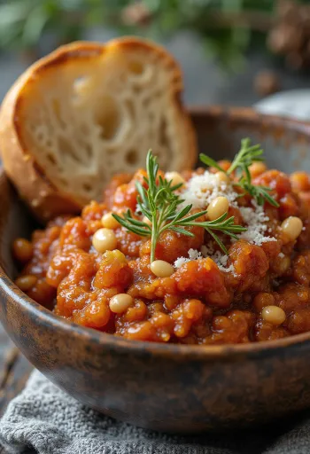 Sun-dried tomato pesto served in a jar