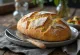 Freshly baked Broa Portuguese cornbread