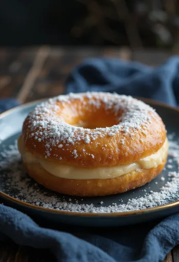 Vanilla Doughnut served