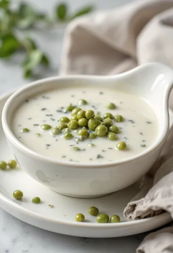 Lemon caper cream sauce served with fish